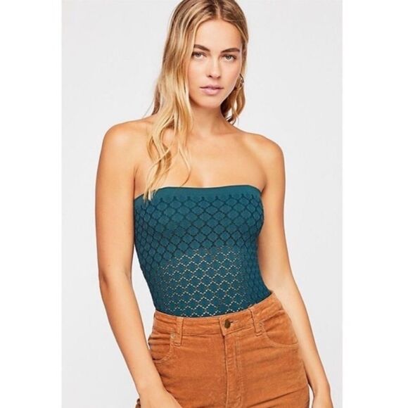Free People Intimates Diamond Crochet Tube Top - Picture 1 of 2